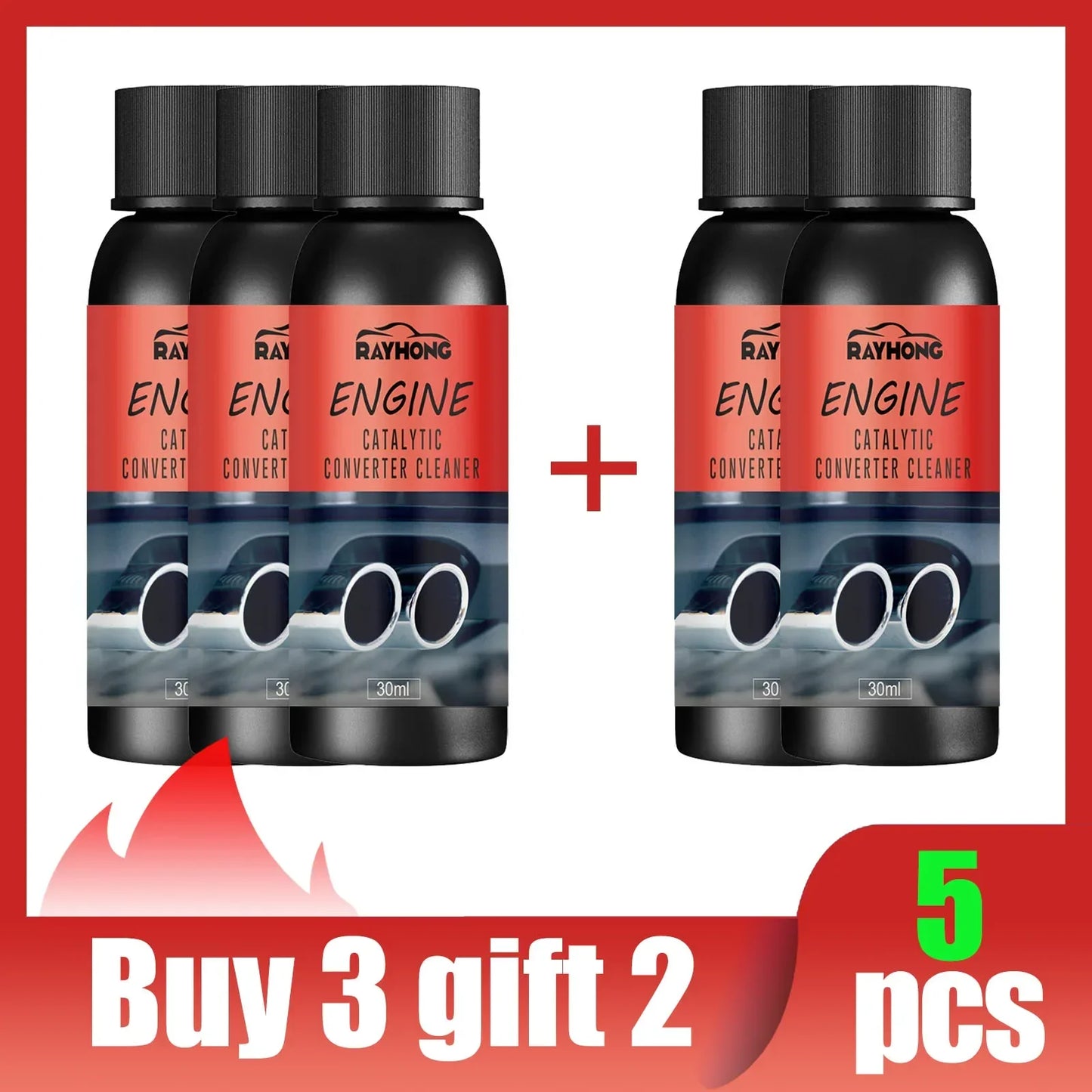 Car Engine Protection Catalytic Converter Cleaner Deep Cleaning Engine Carbon Deposit Reduce Fuel Consumption