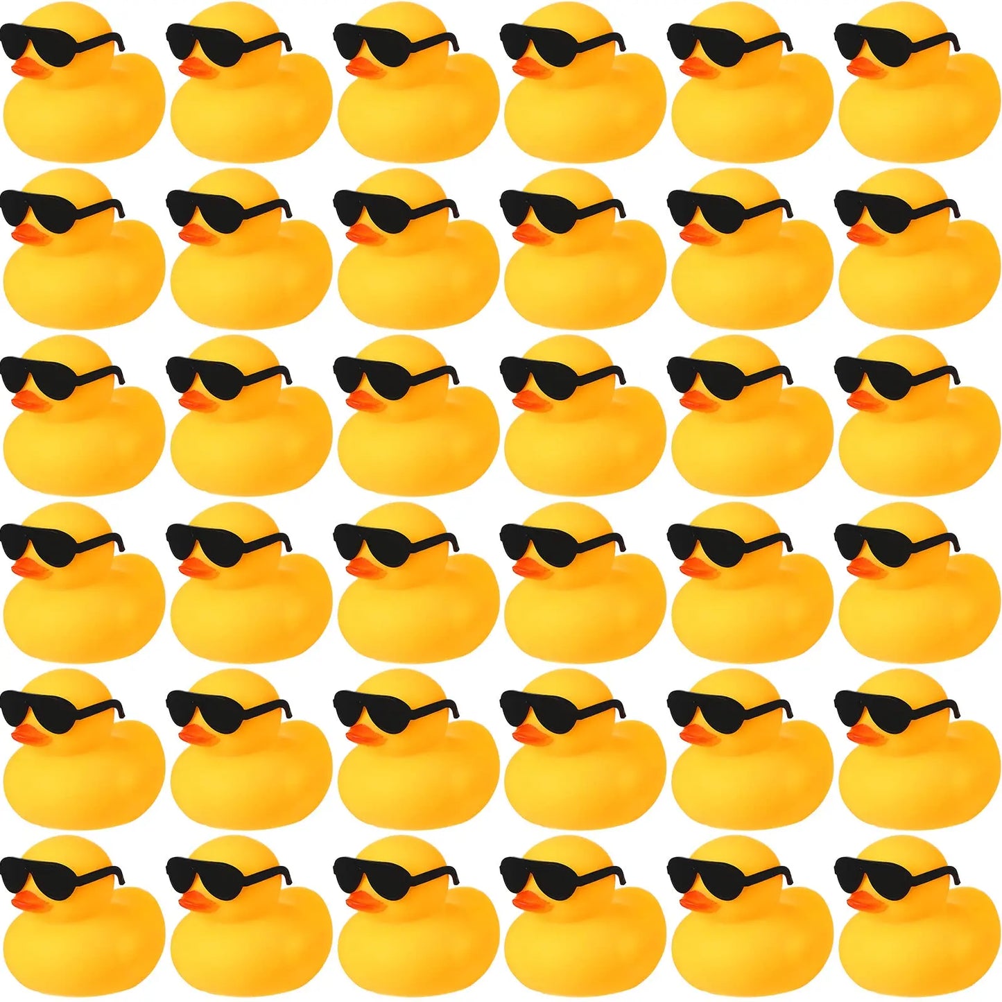 36/48/60 Pcs Rubber Duck in Bulk  Mini Yellow Rubber Duck Gifts Bath Float Bathtub Toys Tiny Ducks
