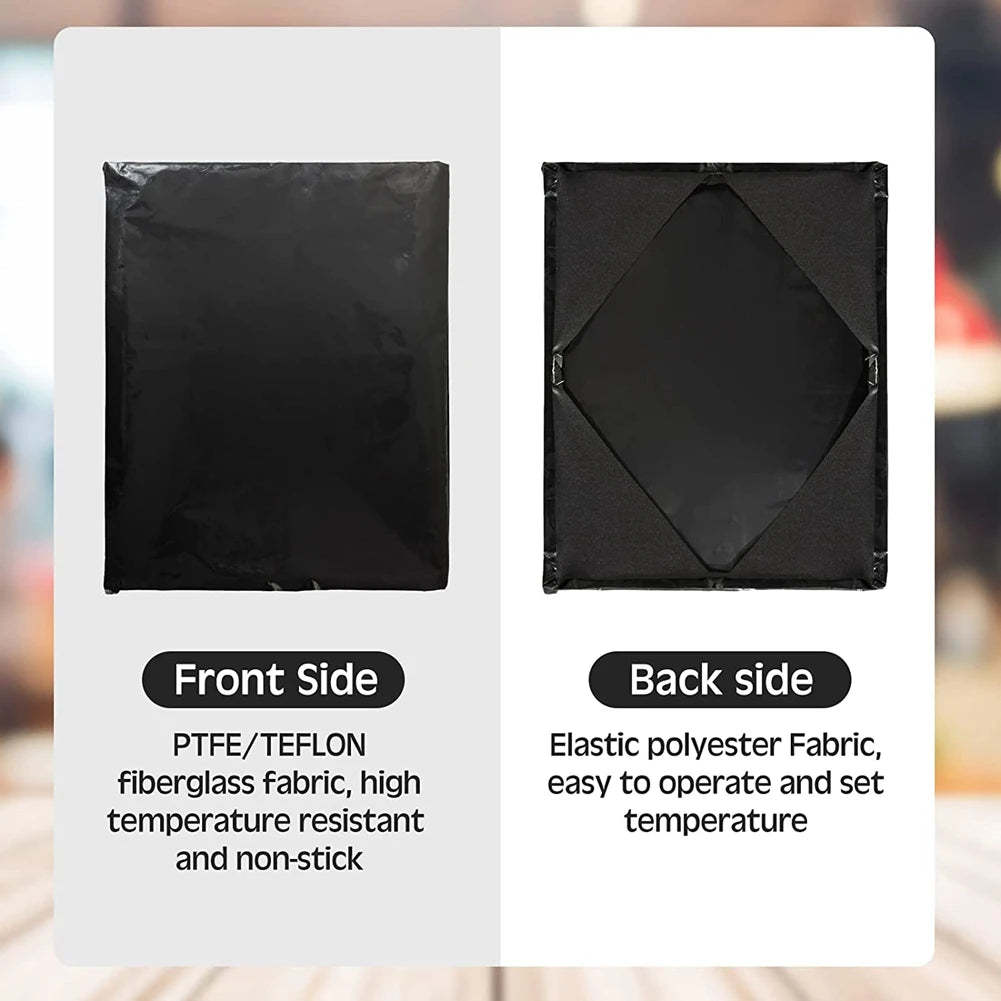 BHBD-Heat Press Platen Wrap Cover, Heat Press Heating Plate Protective Cover High Temperature Anti-Stick