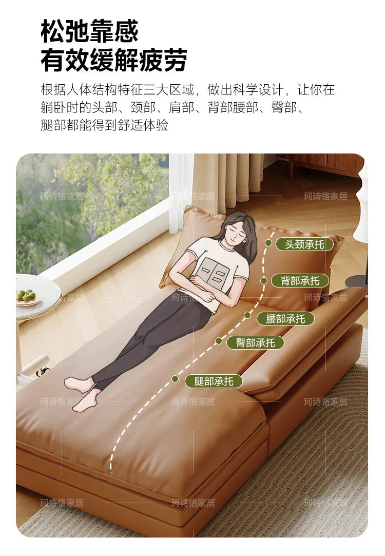 Floor Apartment Living Room Sofa Italian Comfortable Multifunctional Minimalist Sofa Cinema Relax Meuble Maison Home Furniture