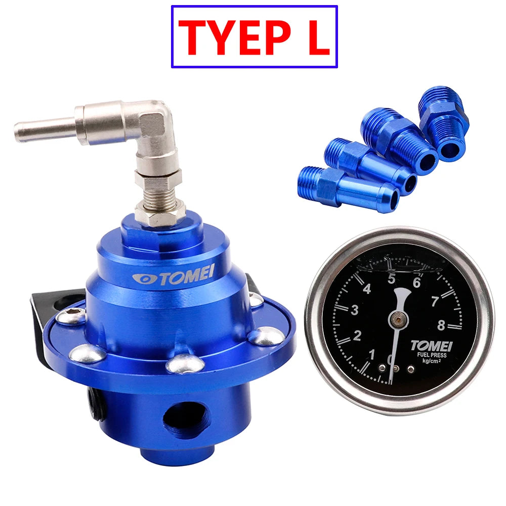 Original Adjustable Racing Fuel Pressure Regulator With gauge and instructions
