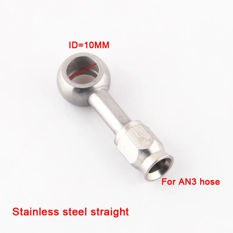AN3 Motorcycle Motor Bike Hydraulic Brake Oil Hose Line Banjo Fitting m10x1 stainless Steel 10mm