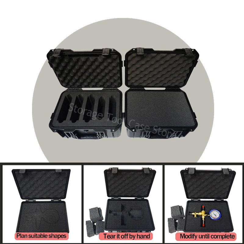 Plastic Hard Case Bag Organizer Storage Box Camera Photography Sealed Waterproof Tool Box Safety Protection Suitcase Toolbox