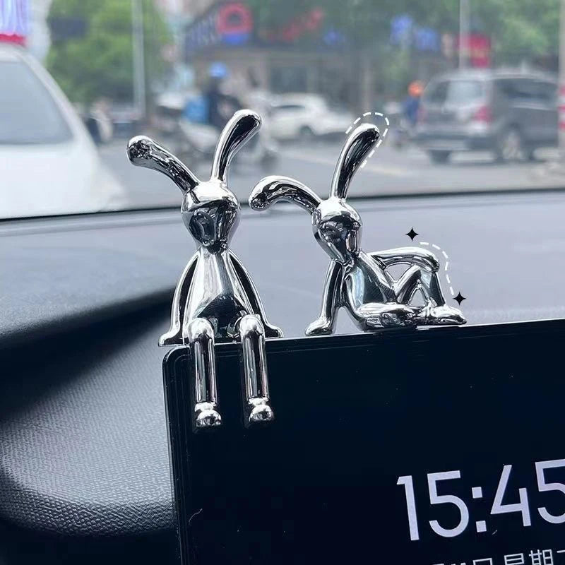 Kawaii Rabbit Ornament Ins Car Accessories Decorative Supplies Creative Desktop Ornament Room Decor Cute Children Gifts