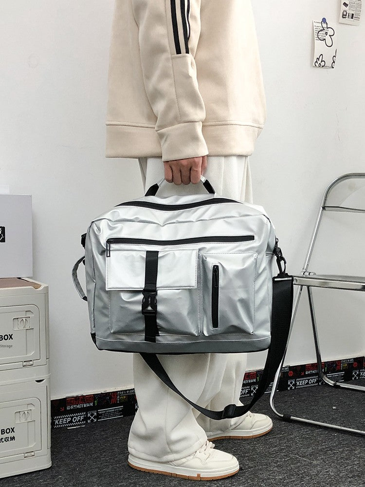 Multifunctional Contrast Color Sports Easiest for Match College Student Crossbody Bag