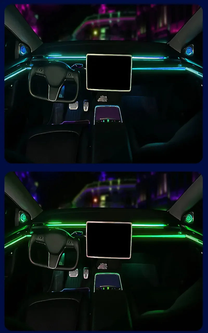 For Kia 64 Color RGB Symphony Car LED  Interior Ambient Light