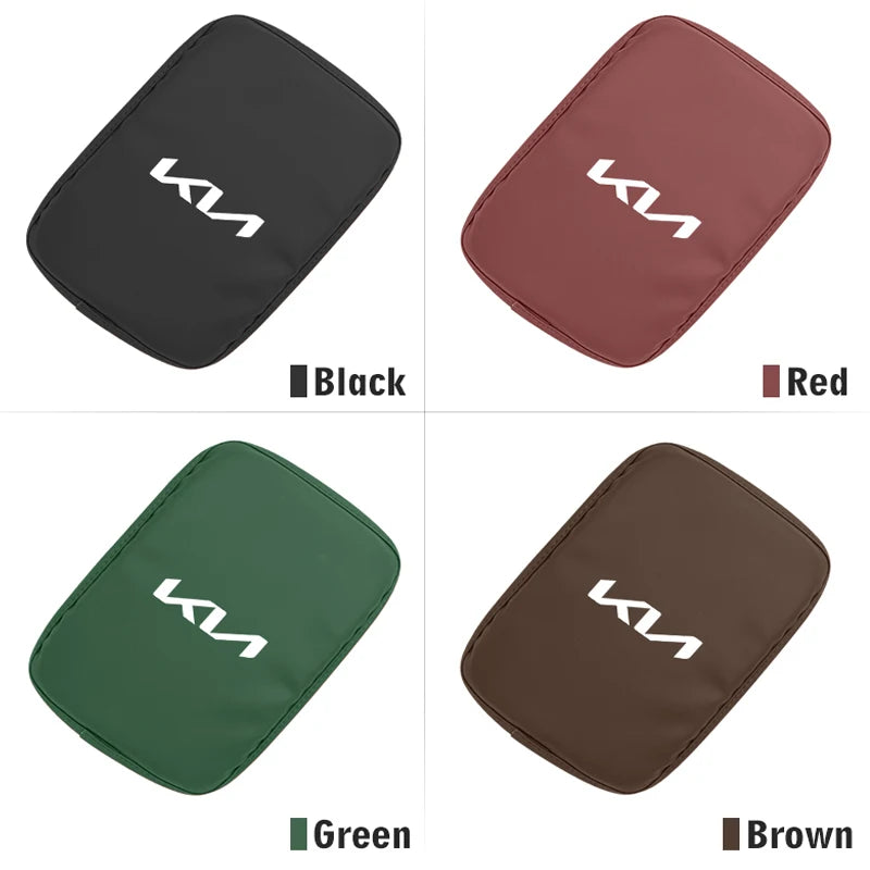 KIA Car Armrest Cover Cushion Armrest Box Protective Pad For KIA EV6 Stinger RIO Sorento Picanto Ceed Borrego Syros K4 K5 K8 K9