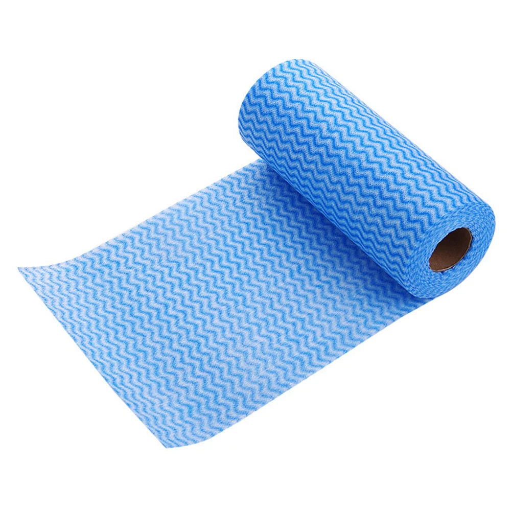 50 Count/Roll Cleaning Towels Reusable Cleaning Cloth Dish Rags Kitchen Paper Towels Handy Durable Multi Use Household Supplies