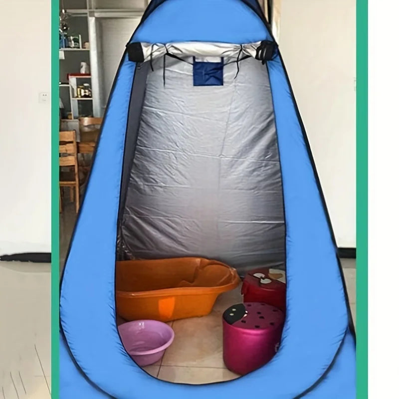 Portable Beach Shower Toilet Changing Tent Sun Rain Shelter Privacy Shelter Tent with Window for Outdoor Camping Bathroom