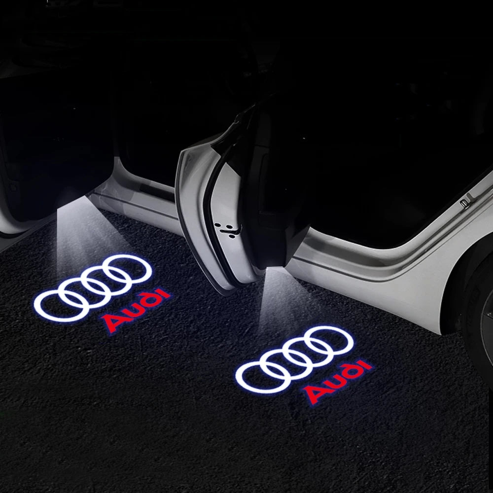 For Audi A3 8V 8P A6L A5 A7 Q3 Q5 Q7 A4 B5 B6 B7 B8 A1 RS TT S3 S6 Sline Quattro Car Door HD Welcome Light Laser Projector Lamp