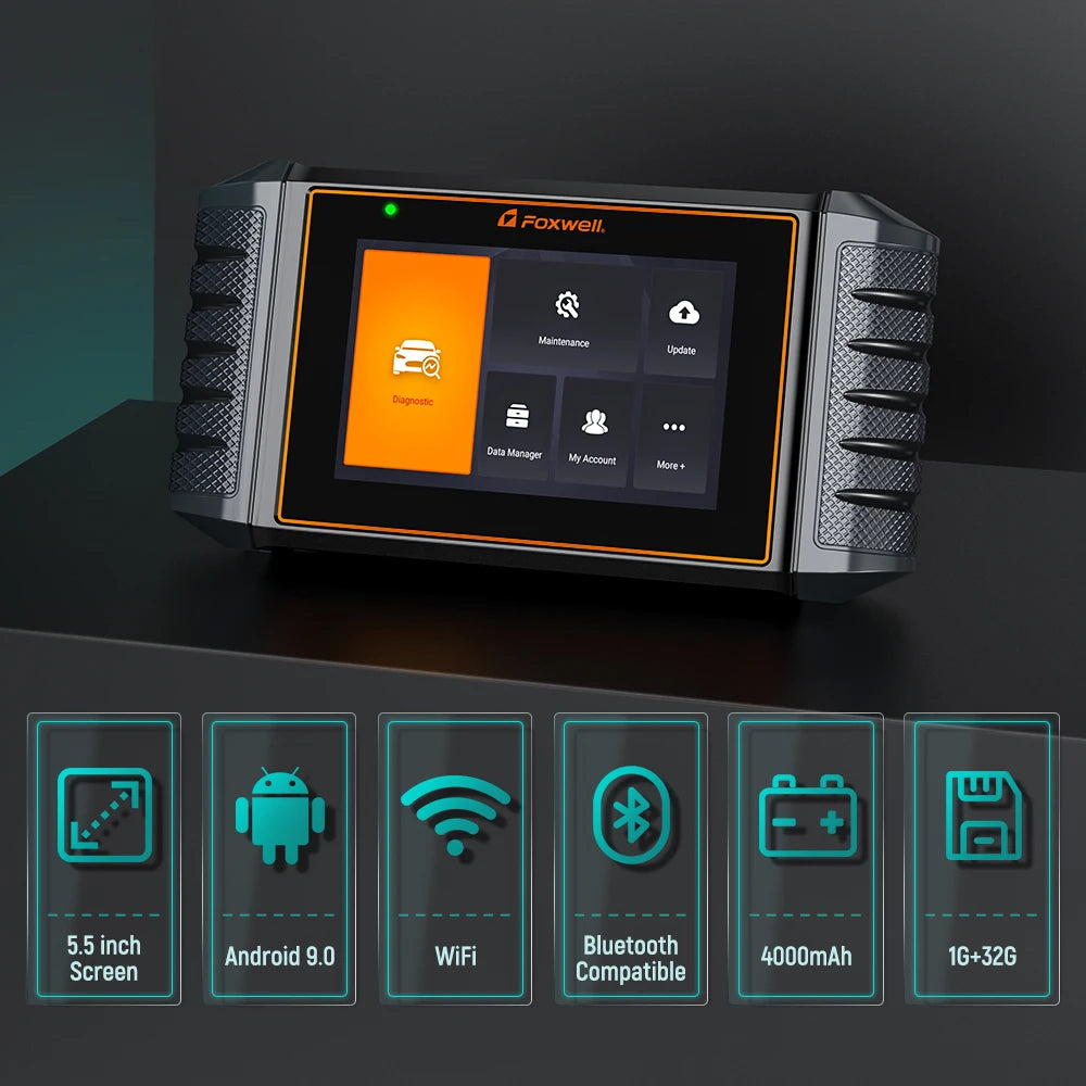 2025 Foxwell NT726 OBD2 Scanner BI-Directional All Systems Oil EPB Battery Registration 12 Reset OBD 2 Car Diagnostic Scan Tool