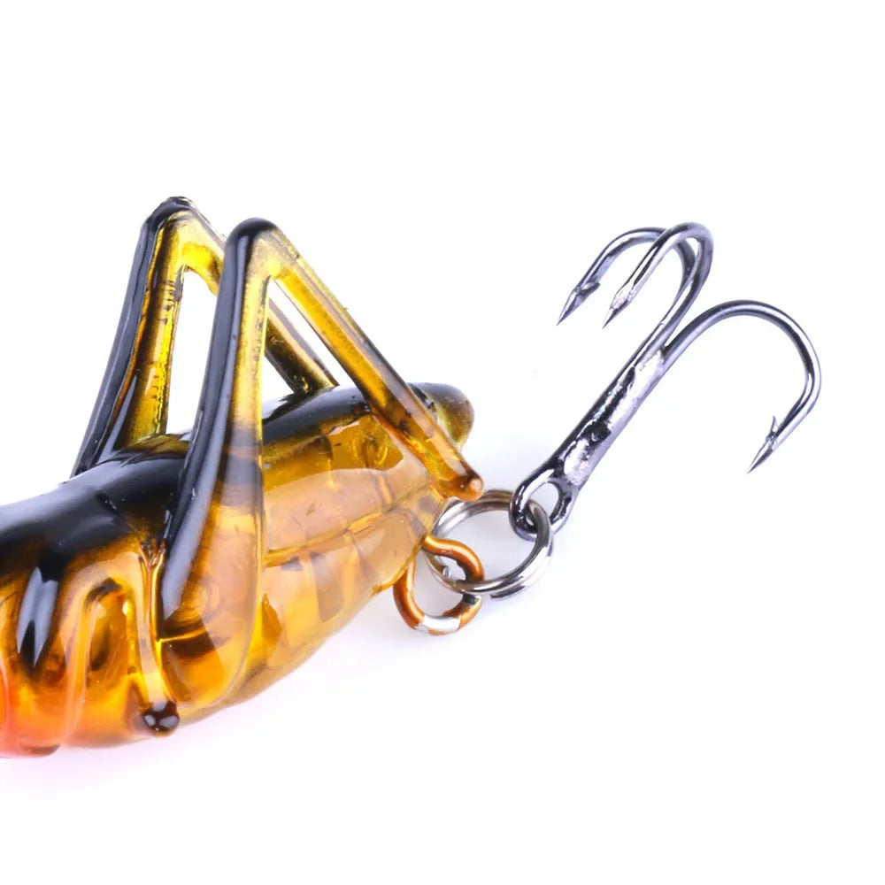 3.5CM-3G Mini Crankbait Simulated Fishing Lure Grasshopper Locust Fake Bait 3g Mini Cricket Insect Luya Fish Bionic Bait