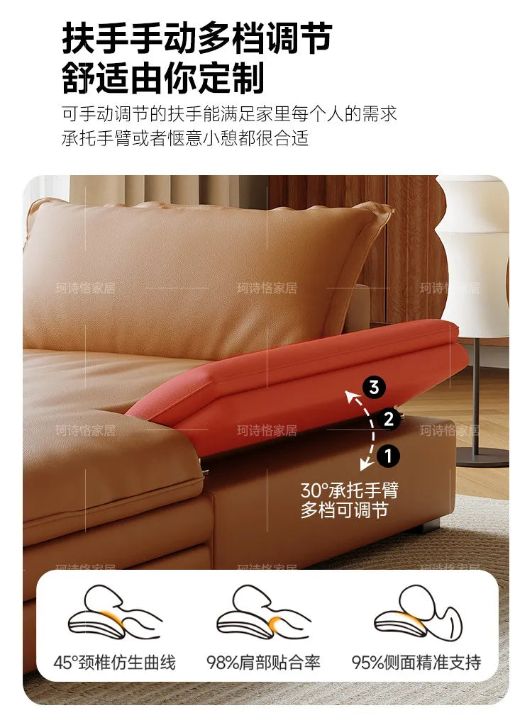 Floor Apartment Living Room Sofa Italian Comfortable Multifunctional Minimalist Sofa Cinema Relax Meuble Maison Home Furniture