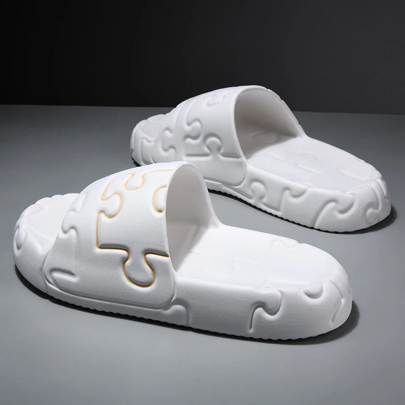 Platform Men Slippers Soft Slippers EVA Women's Slippers Fashion Flip Flops Outdoor Shoes Summer Casual Couple Slippers