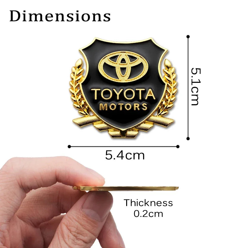 3D Metal Car Body Trunk Sticker Emblem Badge Decals Decoration for Toyota Chr rav4 Yaris prius avensis Corolla Camry Car Styling