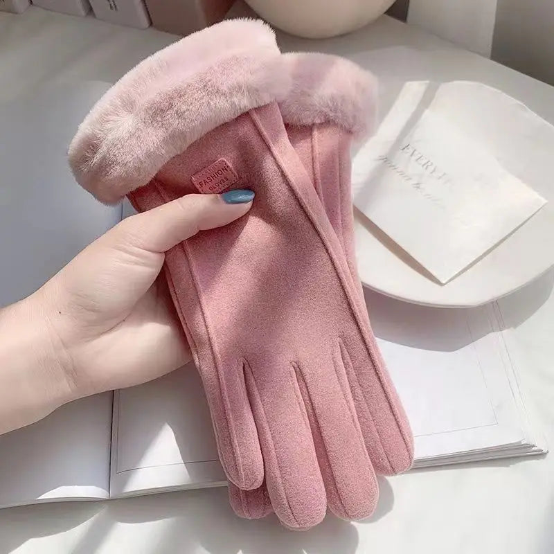 Thermal insulation winter gloves - Heavy-duty windproof and cold-proof couple gloves, suitable for skiing, work and travel
