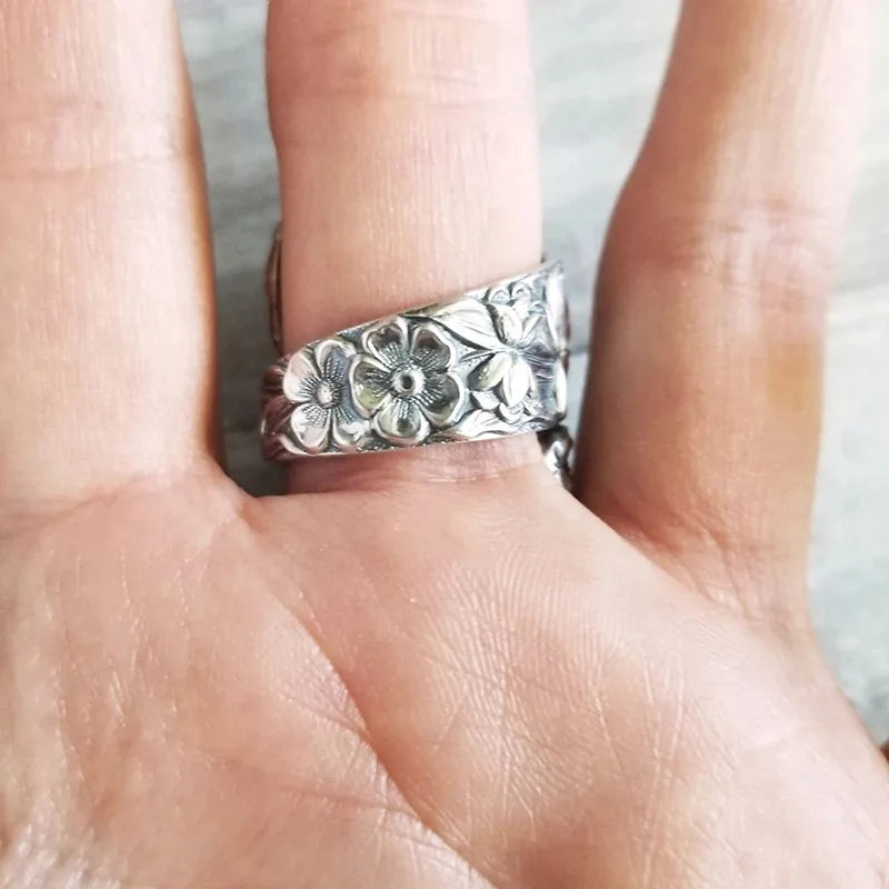 New Sunflower Dark Series Flower Ring with Colorful Flowers for Women's Engagement   Adjustable Opening