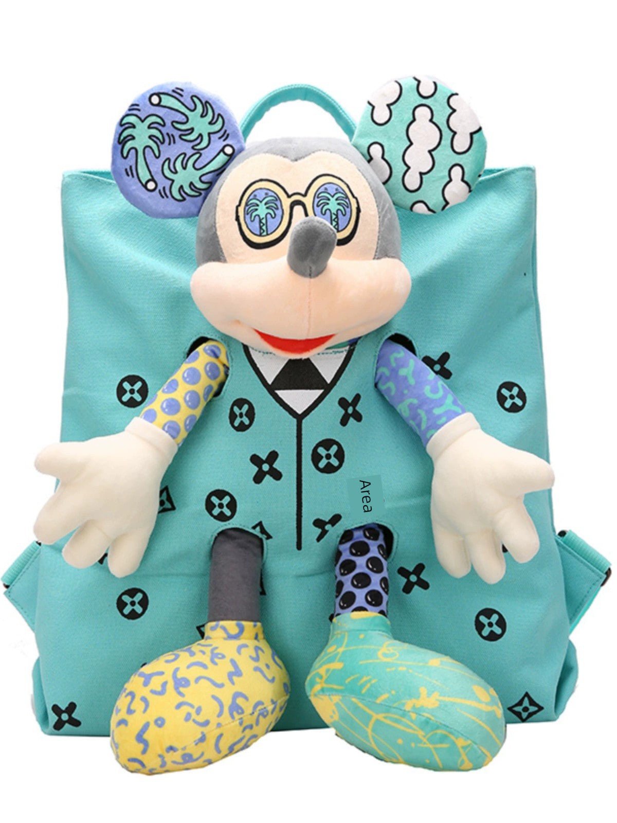 Backpack Doll Female Canvas Contrast Color Student Cartoon