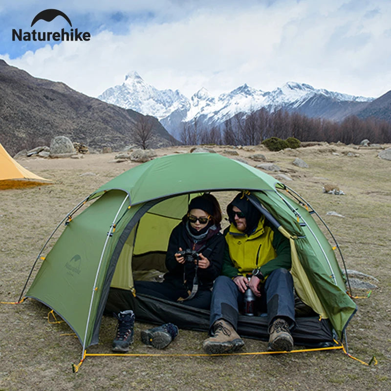 Naturehike Cloud Peak Hexagonal 4 Seasons Tent Ultralight Waterproof 20D Nylon 2 Persons Tent Outdoor Hiking Camp Climbing Tent