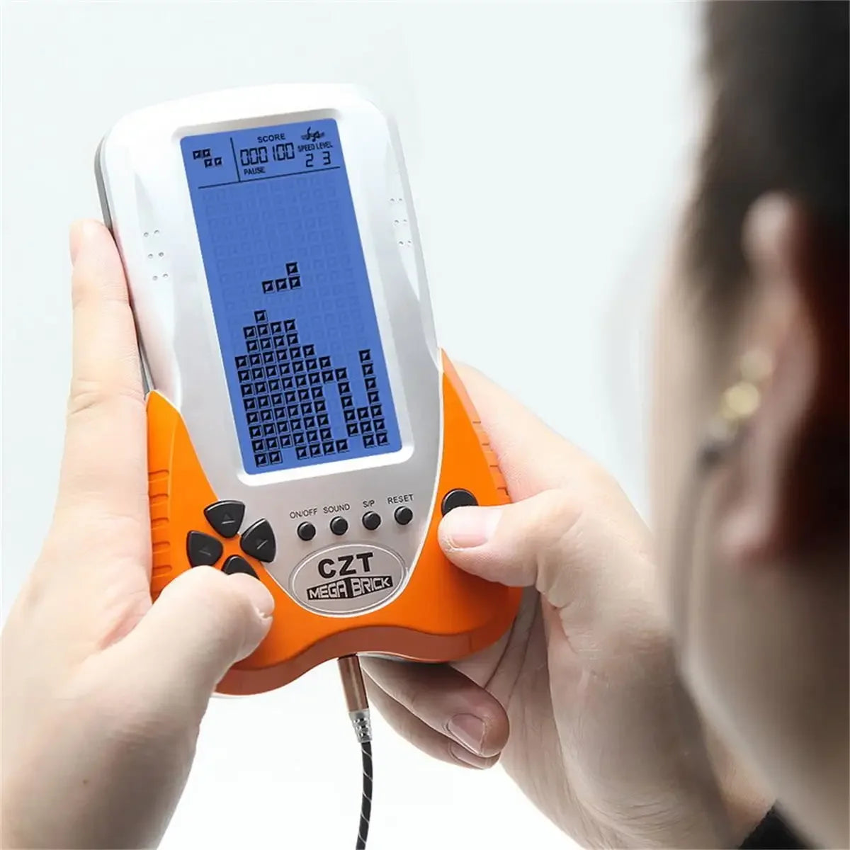 Fashioned Retro Handheld Game Players for Tetris Console Large Screen Children's Nostalgic Pocket Game Machine Kids Puzzle Toys