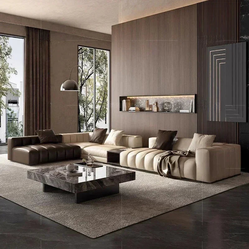 Modern Cheap Sofa Large Lounge Brown Comfortable European Designer Loveseat Sofa  Daybed Reading Salon Meuble Home Furniture