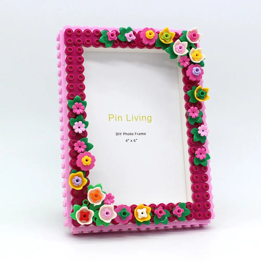 Handmade DIY Photo Frames Modern Decorative Flower Picture Frame Color Block Display Platform For Creating Colorful Memories