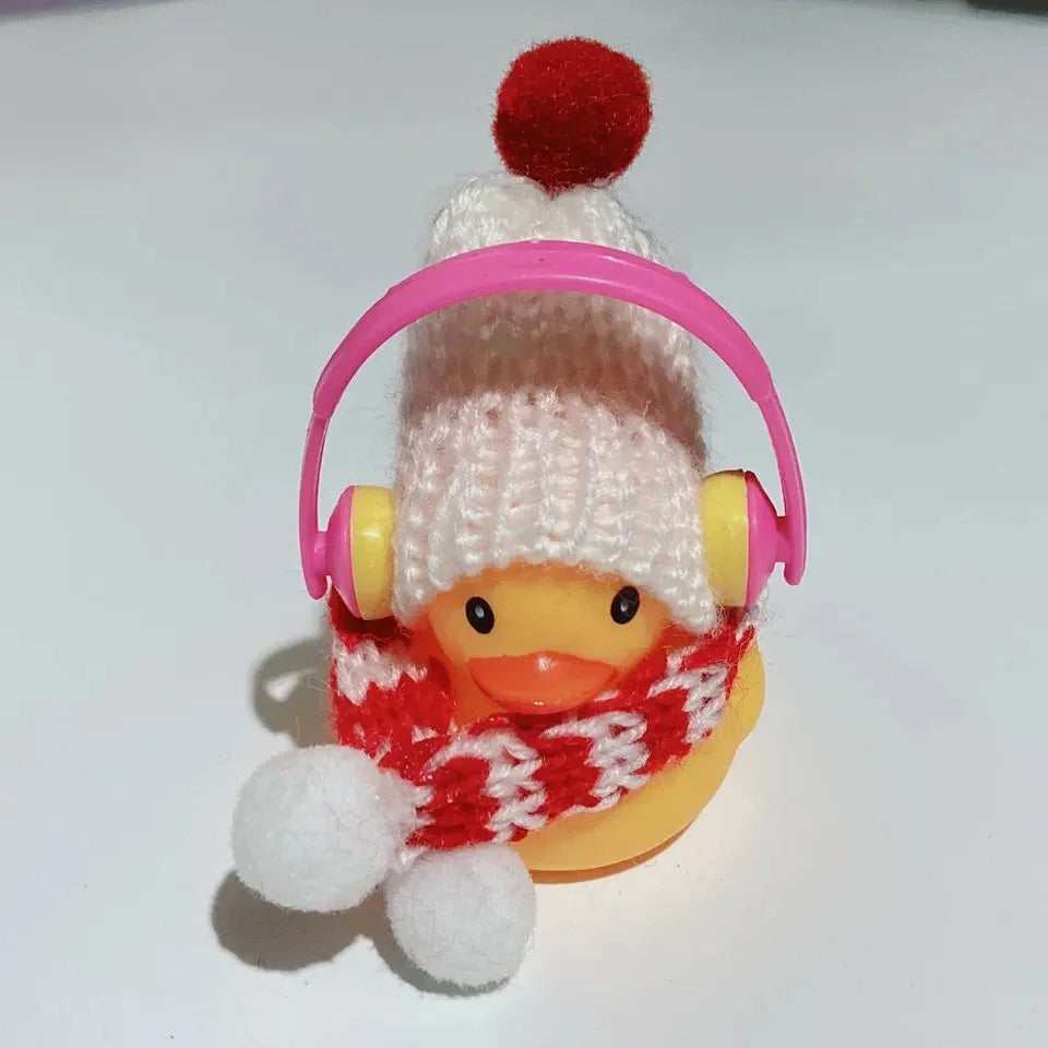 Mini Yellow Car Duck Rubber for Car Accessories Dashboard Toy Small Duck Car Decoration Interior Cute Ornaments