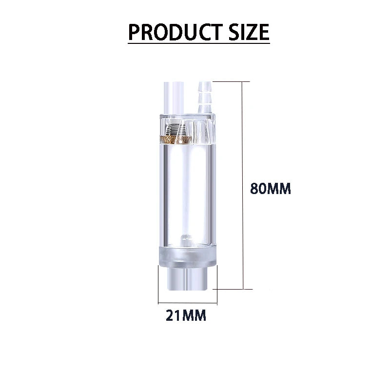 Aquarium CO2 Bubble Counter Water filled sealed bubble recorder Fish tank CO2 generator Pressure reducing valve accessories