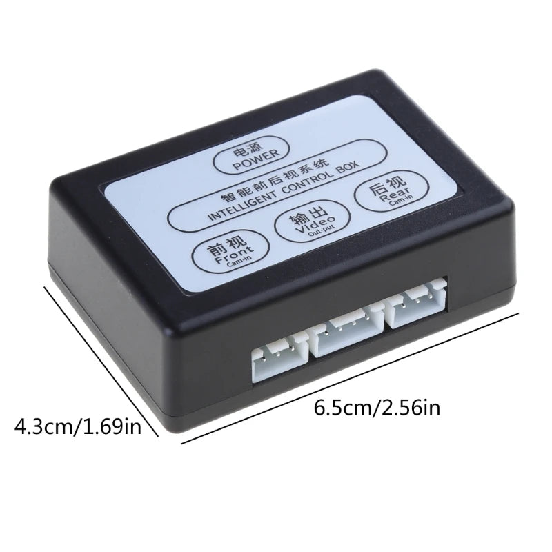 Car Camera Control Box 2 Way Camera System Front View Rear View Converter