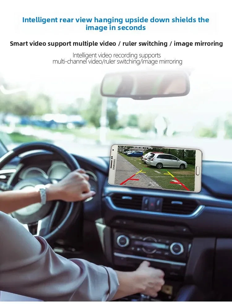 Wireless wifi car car camera car camera high definition starlight night vision 720P rear view reversing image