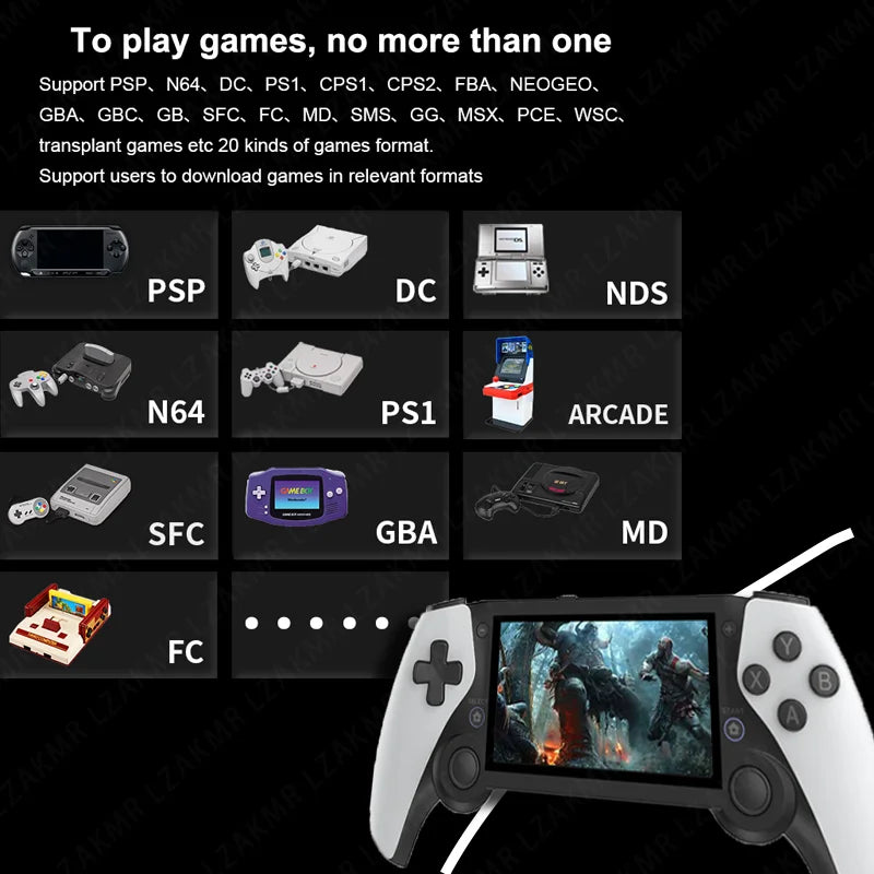 M25 Handheld Game Player Portable Retro Gaming Console 4.3” Screen 256G 70000+ Games for PS1 PSP N64 Play Anytime Anywhere