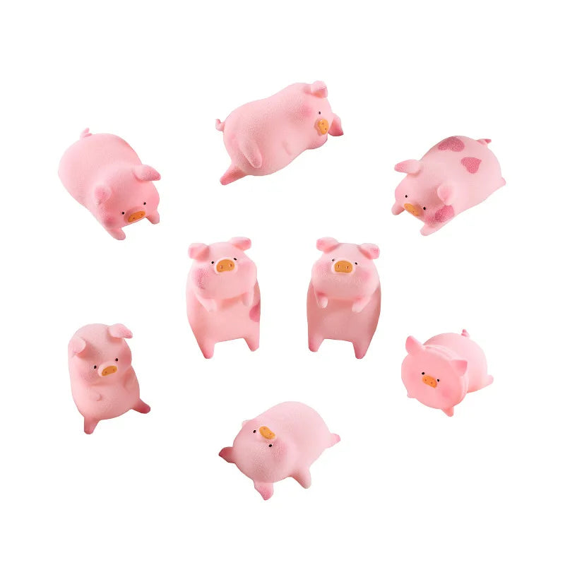 Cute cartoon pig car decoration creative female car center console car interior decoration car hanging accessories