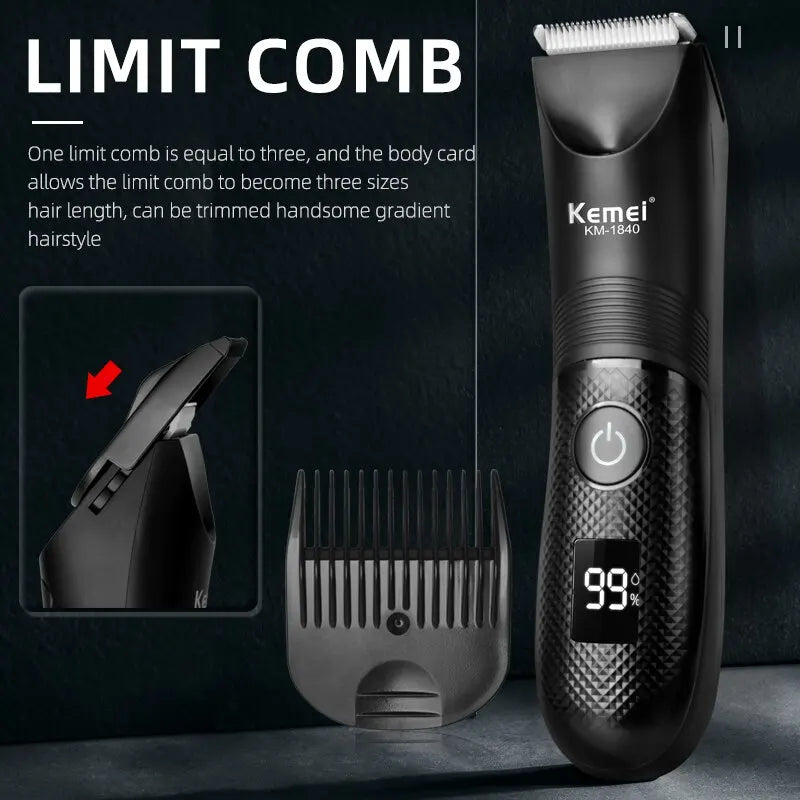 KEMEI Professional Hair Clippers for Men, Professional Barber Clippers and Trimmer Set.