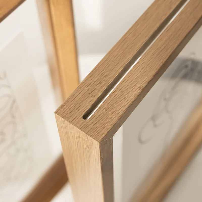Picture Frames Made of Solid Wood and High Definition Acrylic Display Pictures Photos,Paintings,Posters Wall Mounting Desktop