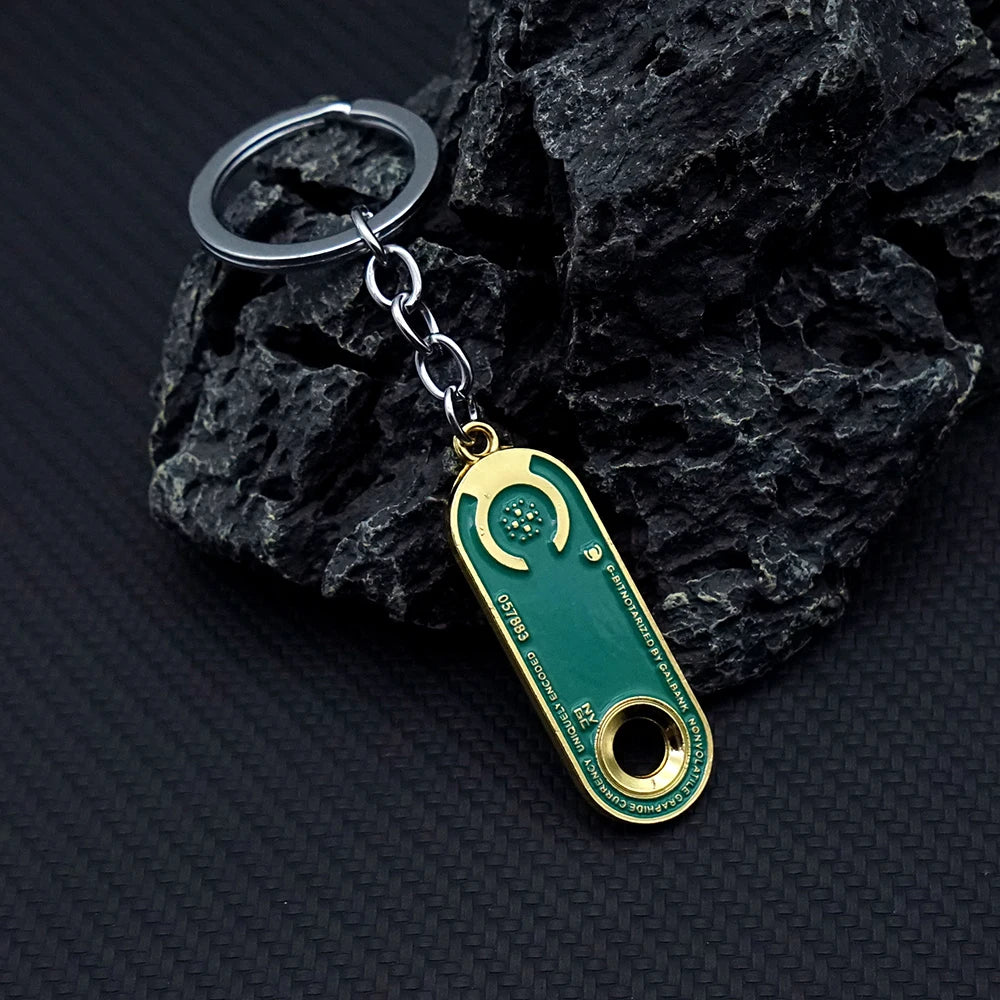 Keychain Credit Chip CreditStick Keyring for Men Game Accessories Car Key Ring Pendant llaveros