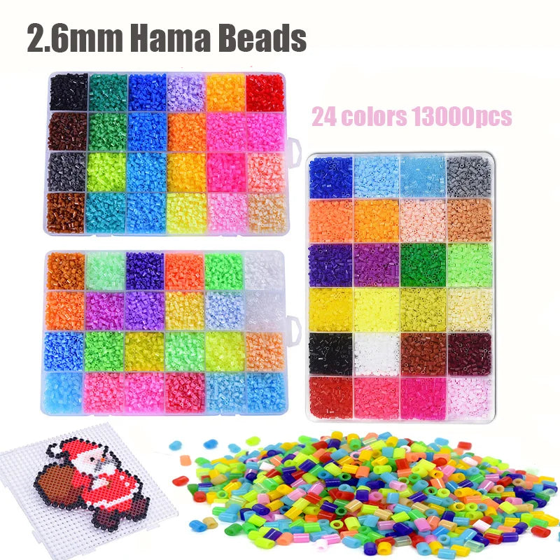 5mm/2.6mm 24/48/72 Color Hama Beads 3D Puzzle DIY Toy Ironing Quality Guarantee Perler Fuse Beads Educational Handmade Craft Toy