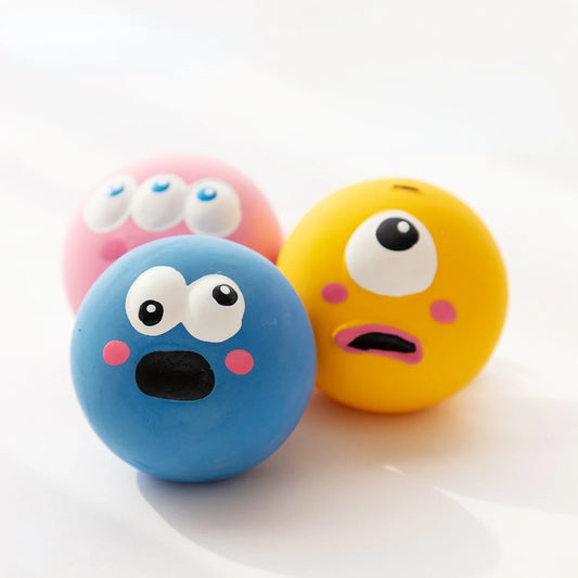 Pet Dog Toy Interactive Rubber Balls Pets Dog Cat Puppy ElasticityTeeth Ball Puppy Chew Toys Tooth Cleaning Balls Toys for Dogs