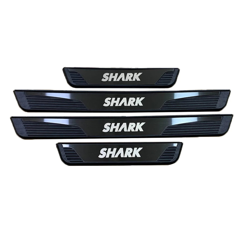 For BYD Shark 6 2024 Car Door Sill Scuff Plate Pedal Cover Trim Accessories Exterior Threshold Protector Auto Stickers
