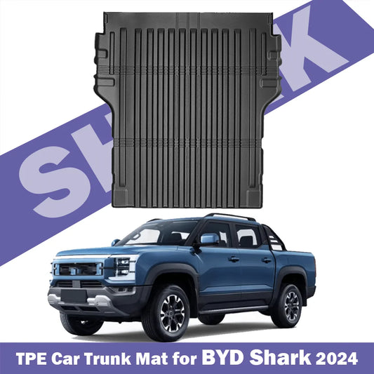 For BYD Shark 2025 2024 Floor Mats Trunk Mats, All Weather Waterproof Anti-Slip Front Rear Cargo Liner Mat Foot Pads