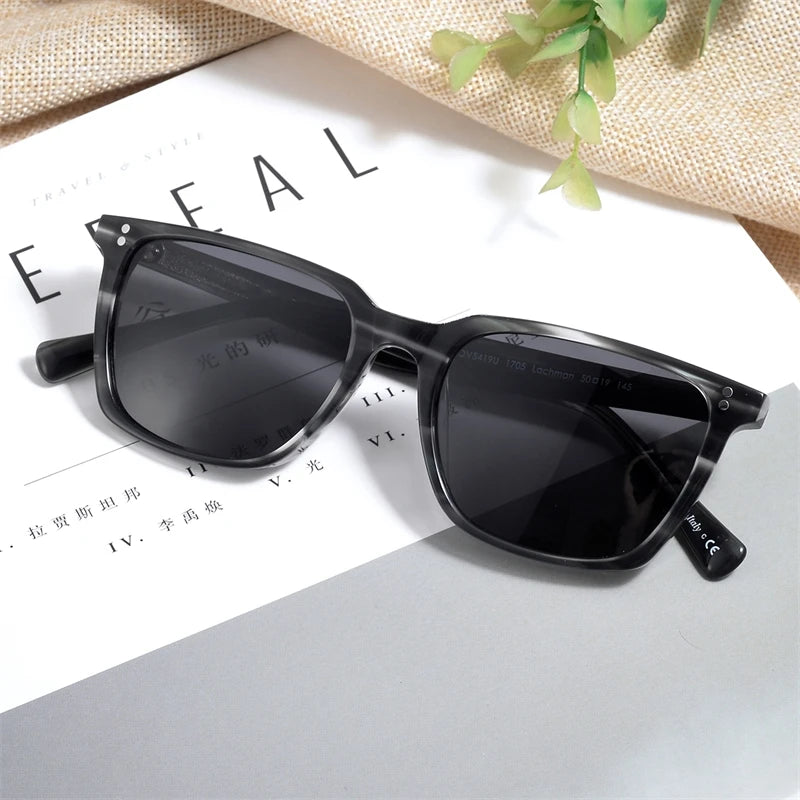 Lachman Men Sunglasses Polarized Sunglasses 2023 Brand Designer Driving Sun glasses Male High Quality Rectangle Style OV5419