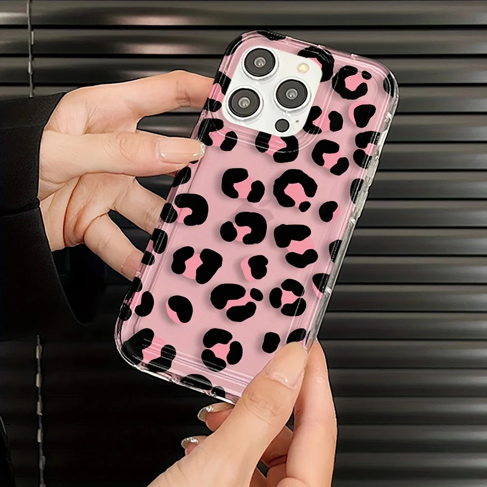 Fashion Design Leopard Airbag Phone Case For Xiaomi 11 Lite 5G NE 14 13T 13 12T 12 Pro Poco M6 X6 F5 X5 X3 Pro Soft Clear Cover