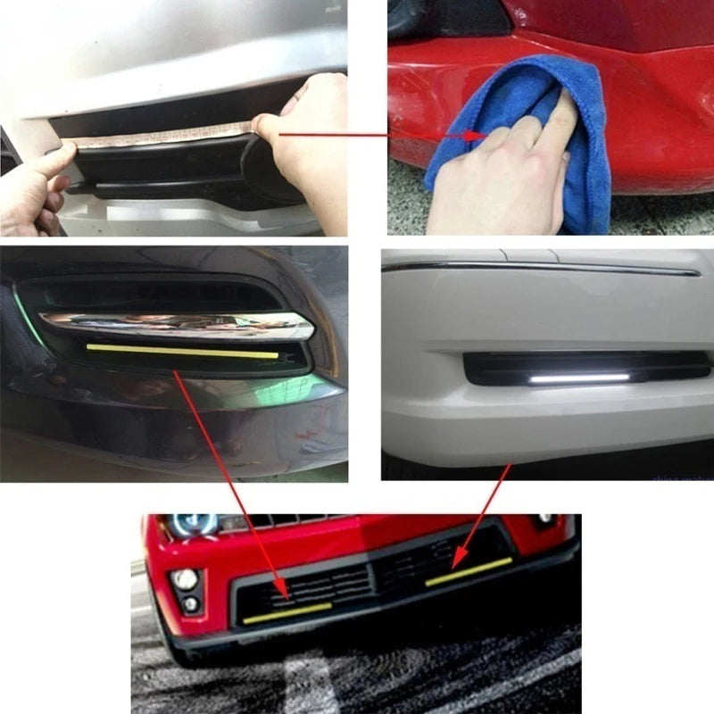 Led Lights Dc 12v Durable Universal Waterproof Car Accessories External Lights Led Strip Light Turn Signal Parking Fog Bar Lamp