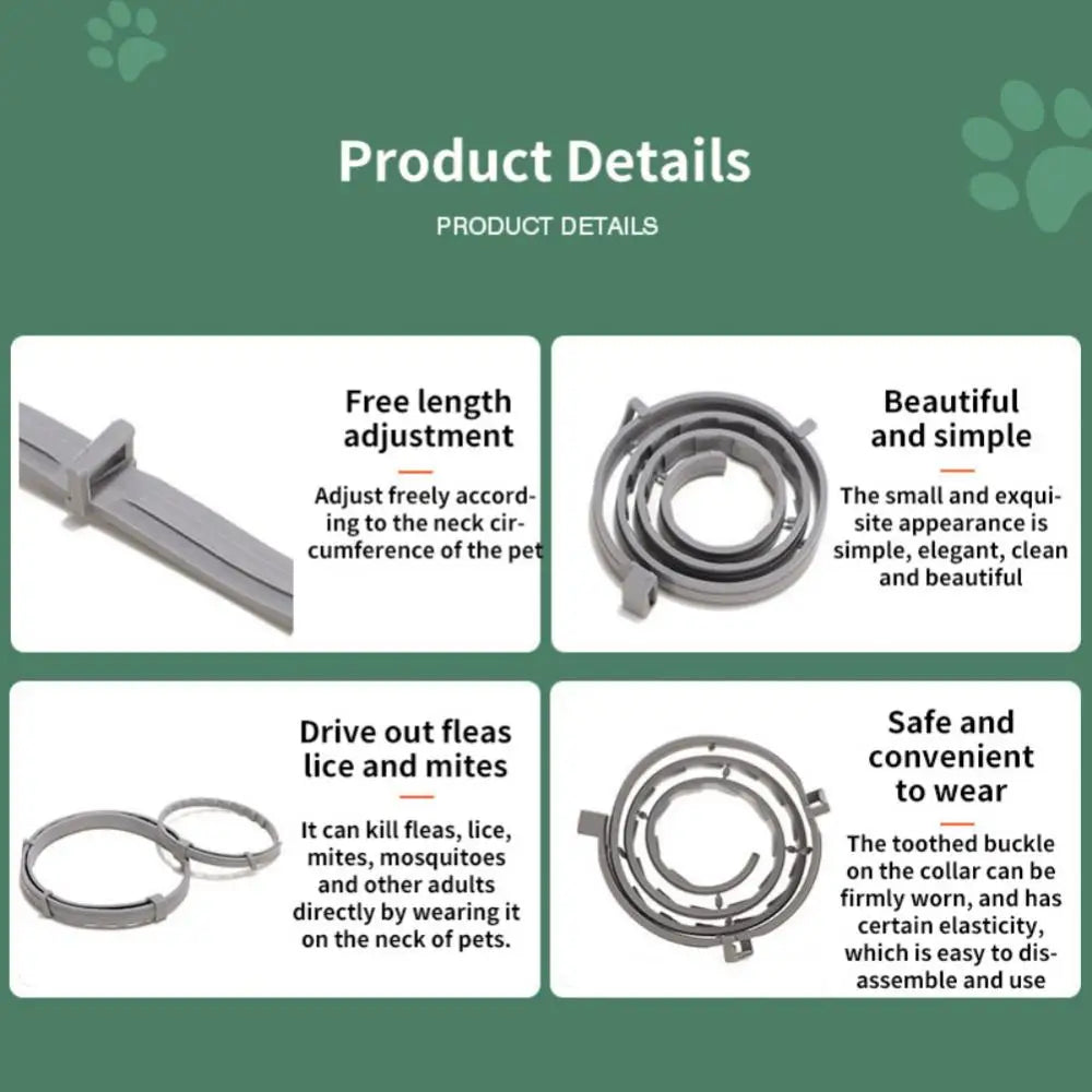 2/1PCS Pet Flea And Tick Collar For Dog Cat Up Prevention Collar Anti-mosquito Insect Repellent Puppy Supplies Dogs Accessories