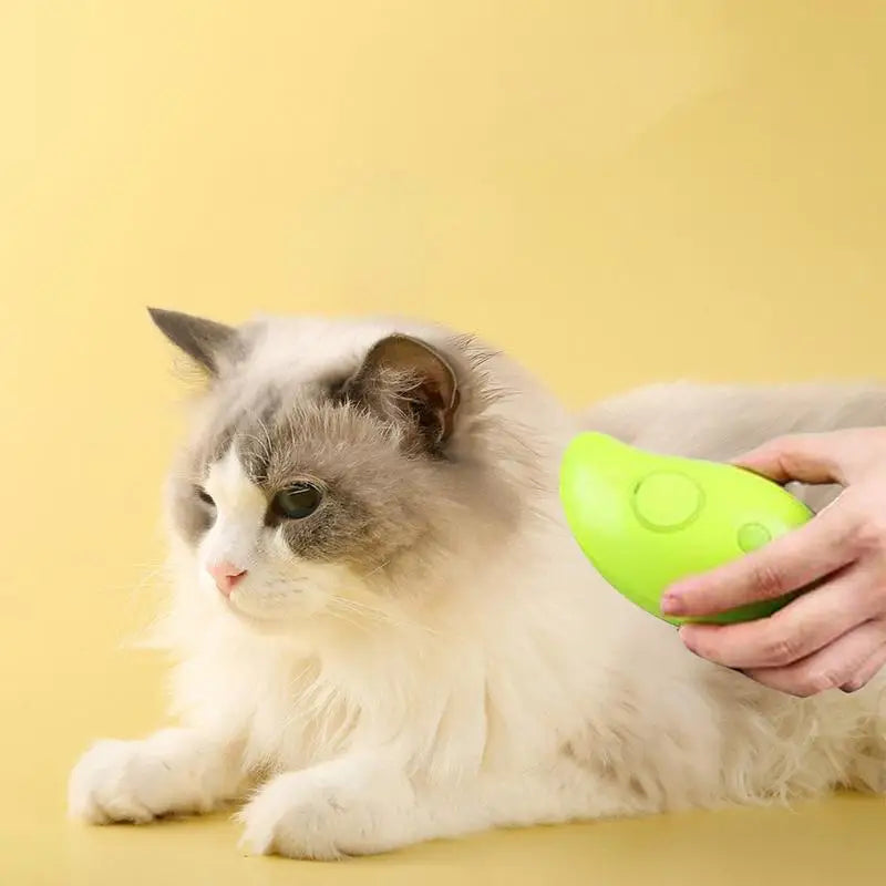 Steamy Dog Brush Electric Spray Cat Hair Brush 3 in1 Dog Steamer Brush for Massage Pet Grooming Removing Tangled and Loose Hair