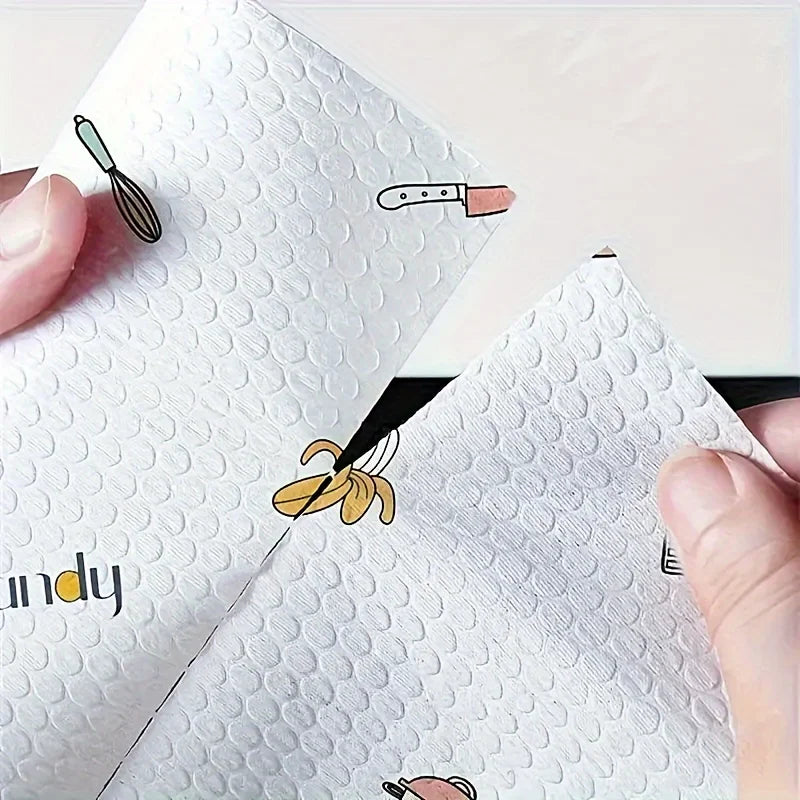 Roll Lazy Cloth Disposable Kitchen Wet Dry Dual-use Household Cleaning Special Paper Household Dishwashing Cloth Tissue