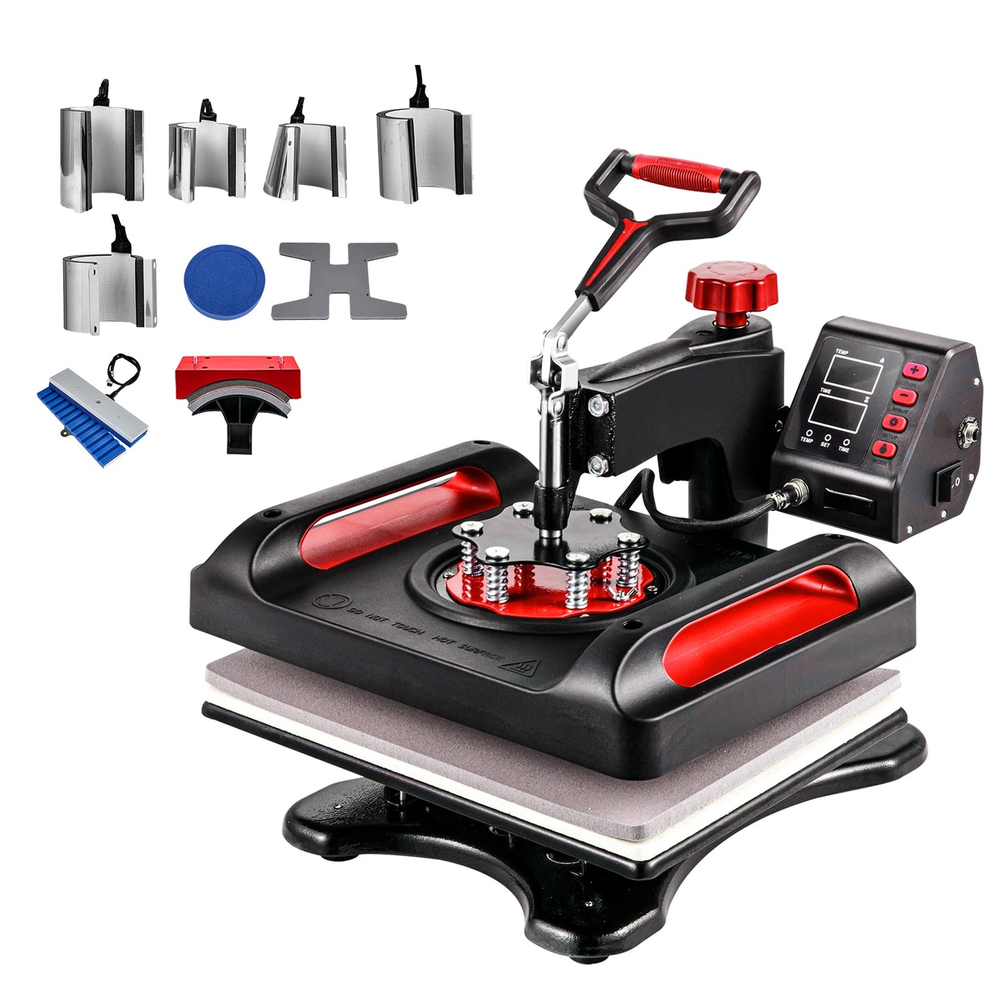 SucceBuy 12x15In Heat Press Machinine Multifunctional Clamshell Printer Digital Heat Press Transfer Machine Sublimation Machine