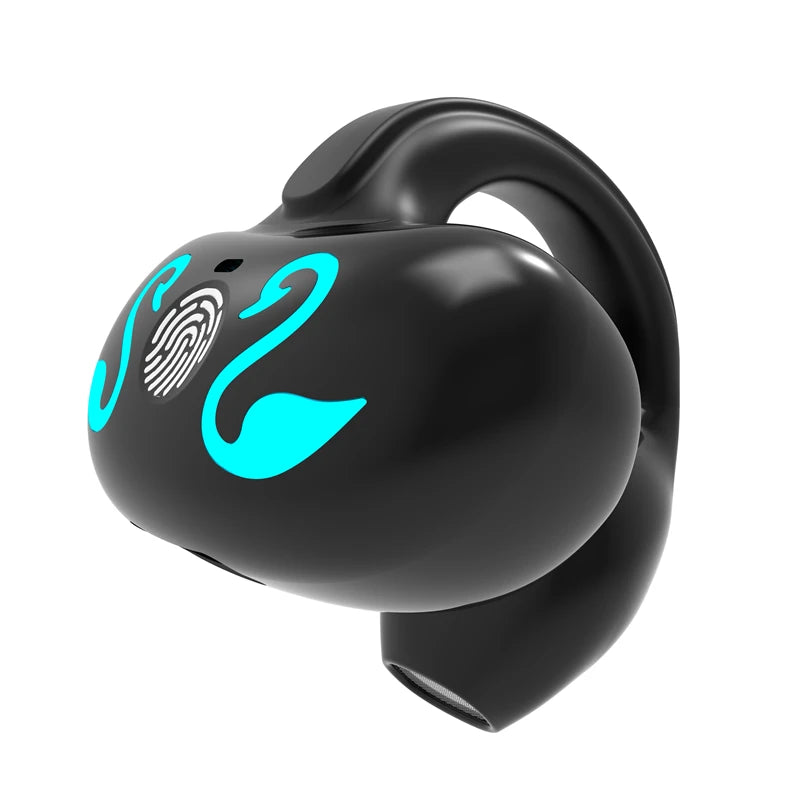 NEW Bluetooth 5.3 Wireless Bone Conduction Headphones T75 Clip Ear Music Noise Canceling Headset HD Call Sports Gaming Earphone