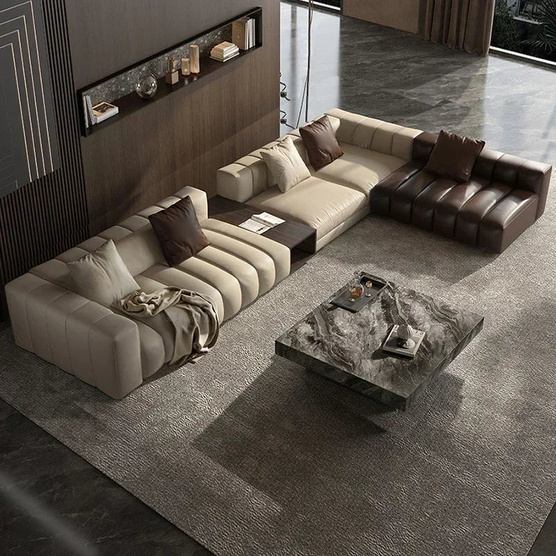 Modern Cheap Sofa Large Lounge Brown Comfortable European Designer Loveseat Sofa  Daybed Reading Salon Meuble Home Furniture