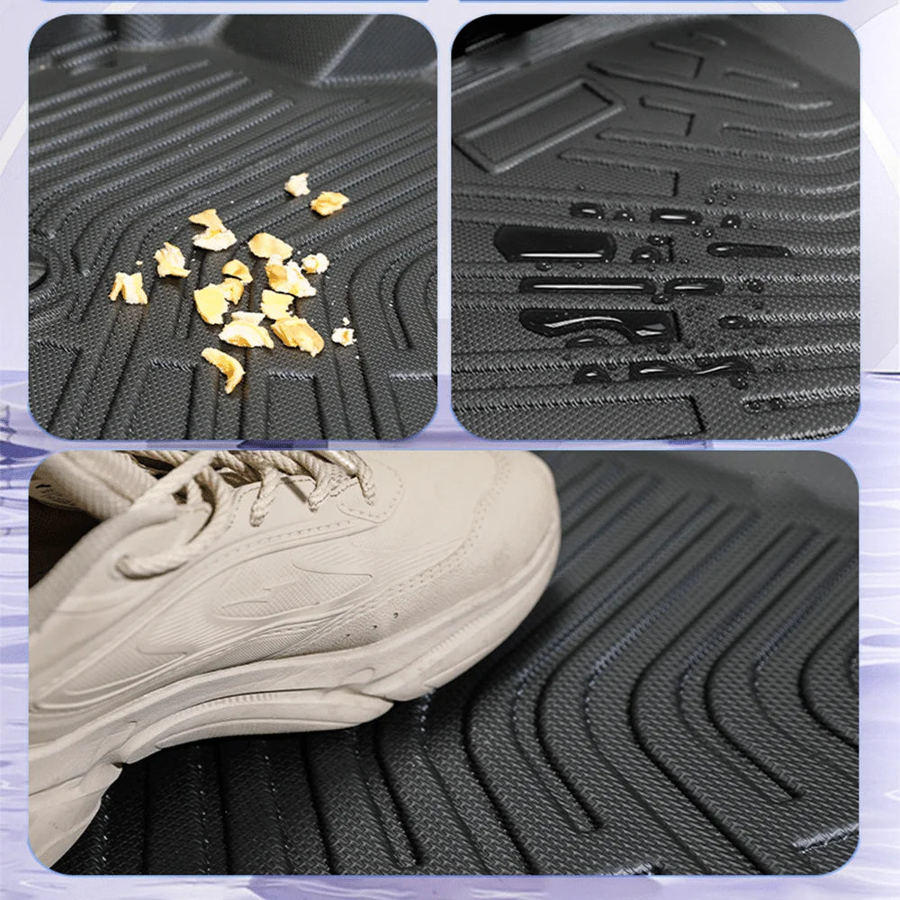 For BYD Shark 2025 2024 Floor Mats Trunk Mats, All Weather Waterproof Anti-Slip Front Rear Cargo Liner Mat Foot Pads