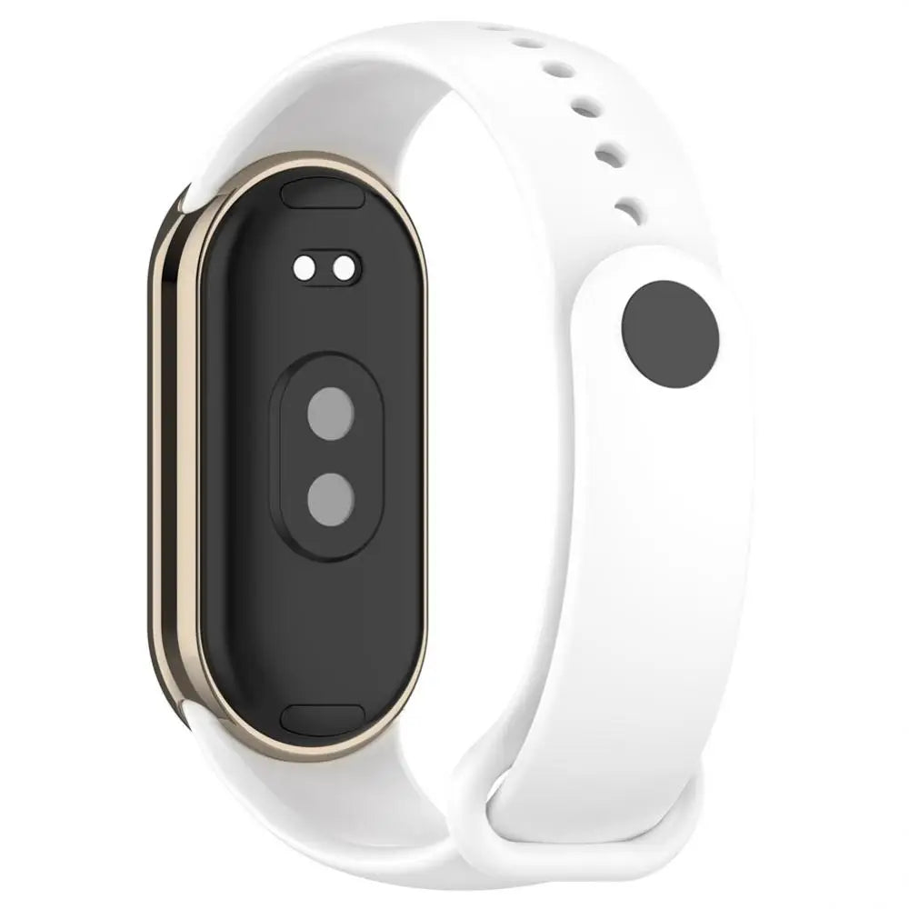 Functional Metal Connector Waterproof Smart Wearable Sleek Design Tpu Strap With Metal Plug Connector Stylish Mi Band8 Wristband